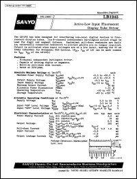 datasheet for LB1245 by SANYO Electric Co., Ltd.