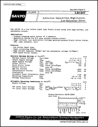 datasheet for LB1247 by SANYO Electric Co., Ltd.