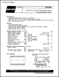 datasheet for LB1249 by SANYO Electric Co., Ltd.