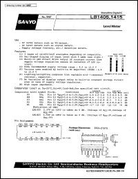 datasheet for LB1405 by SANYO Electric Co., Ltd.