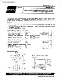 datasheet for LB1630M by SANYO Electric Co., Ltd.