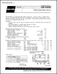 datasheet for LB1645N by SANYO Electric Co., Ltd.