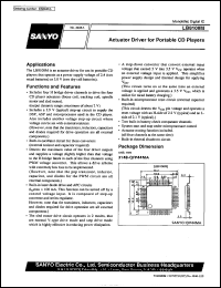 datasheet for LB8108M by SANYO Electric Co., Ltd.