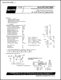 datasheet for 2SA1207 by SANYO Electric Co., Ltd.