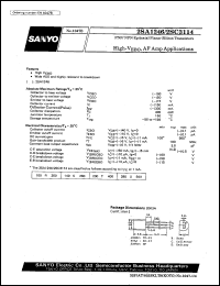 datasheet for 2SC3114 by SANYO Electric Co., Ltd.