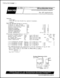 datasheet for 2SA1252 by SANYO Electric Co., Ltd.