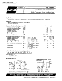 datasheet for 2SA1256 by SANYO Electric Co., Ltd.