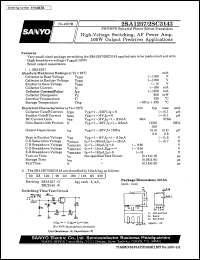 datasheet for 2SC3143 by SANYO Electric Co., Ltd.