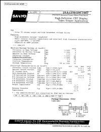datasheet for 2SA1370 by SANYO Electric Co., Ltd.