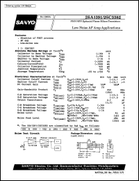 datasheet for 2SC3382 by SANYO Electric Co., Ltd.