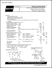 datasheet for 2SA1415 by SANYO Electric Co., Ltd.
