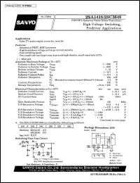 datasheet for 2SA1418 by SANYO Electric Co., Ltd.