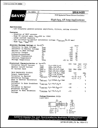 datasheet for 2SA1435 by SANYO Electric Co., Ltd.
