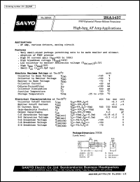 datasheet for 2SA1437 by SANYO Electric Co., Ltd.