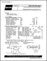 datasheet for 2SA1481 by SANYO Electric Co., Ltd.