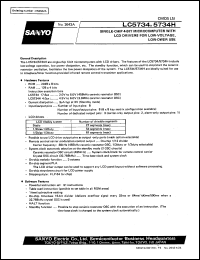 datasheet for LC5734H by SANYO Electric Co., Ltd.