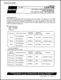 datasheet for LC5738 by SANYO Electric Co., Ltd.