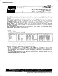 datasheet for LC5851N by SANYO Electric Co., Ltd.