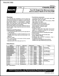 datasheet for LC66558B by SANYO Electric Co., Ltd.