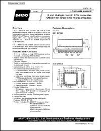 datasheet for LC66562B by SANYO Electric Co., Ltd.