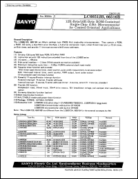 datasheet for LC66512B by SANYO Electric Co., Ltd.