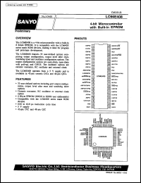 datasheet for LC66E408 by SANYO Electric Co., Ltd.