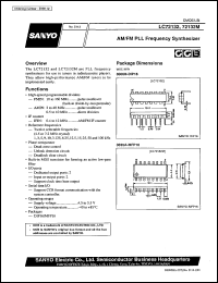 datasheet for LC72132 by SANYO Electric Co., Ltd.