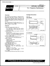 datasheet for LC72140 by SANYO Electric Co., Ltd.