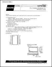 datasheet for LC7216M by SANYO Electric Co., Ltd.