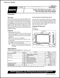 datasheet for LC72P321 by SANYO Electric Co., Ltd.