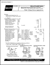 datasheet for 2SC4615 by SANYO Electric Co., Ltd.