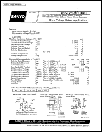 datasheet for 2SA1773 by SANYO Electric Co., Ltd.