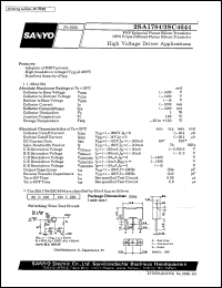 datasheet for 2SC4644 by SANYO Electric Co., Ltd.