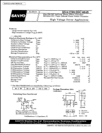 datasheet for 2SC4645 by SANYO Electric Co., Ltd.