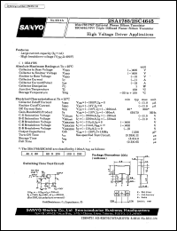 datasheet for 2SA1785 by SANYO Electric Co., Ltd.