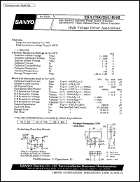 datasheet for 2SA1786 by SANYO Electric Co., Ltd.