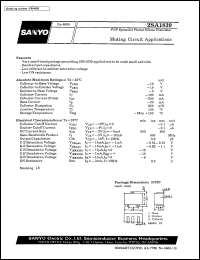 datasheet for 2SA1839 by SANYO Electric Co., Ltd.