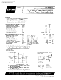 datasheet for 2SA1857 by SANYO Electric Co., Ltd.