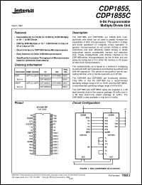 datasheet for CDP1855C by Intersil Corporation