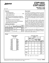 datasheet for CDP1822 by Intersil Corporation