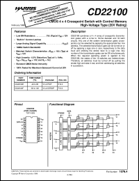 datasheet for CD22100 by Intersil Corporation