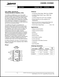 datasheet for CA3280 by Intersil Corporation