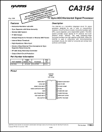 datasheet for CA3154 by Intersil Corporation