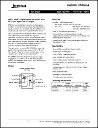 datasheet for CA3260 by Intersil Corporation