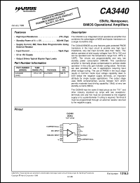 datasheet for CA3440 by Intersil Corporation