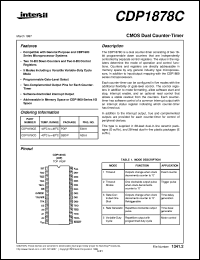 datasheet for CDP1878C by Intersil Corporation