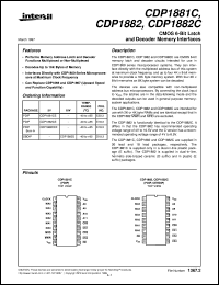 datasheet for CDP1881C by Intersil Corporation