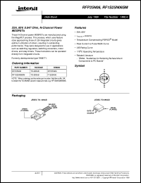 datasheet for RF1S25N06SM by Intersil Corporation