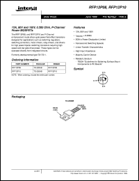 datasheet for RFP12P10 by Intersil Corporation