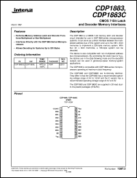 datasheet for CDP1883 by Intersil Corporation